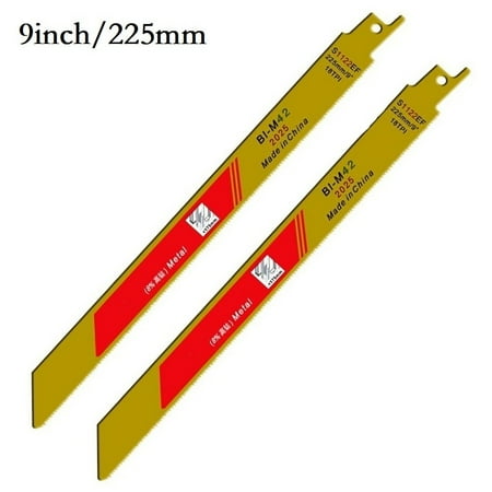 

BCLONG 2Pcs S1122Ef 225Mm 9Inch Reciprocating Saw Blades Set Flexible For Cutting Metal