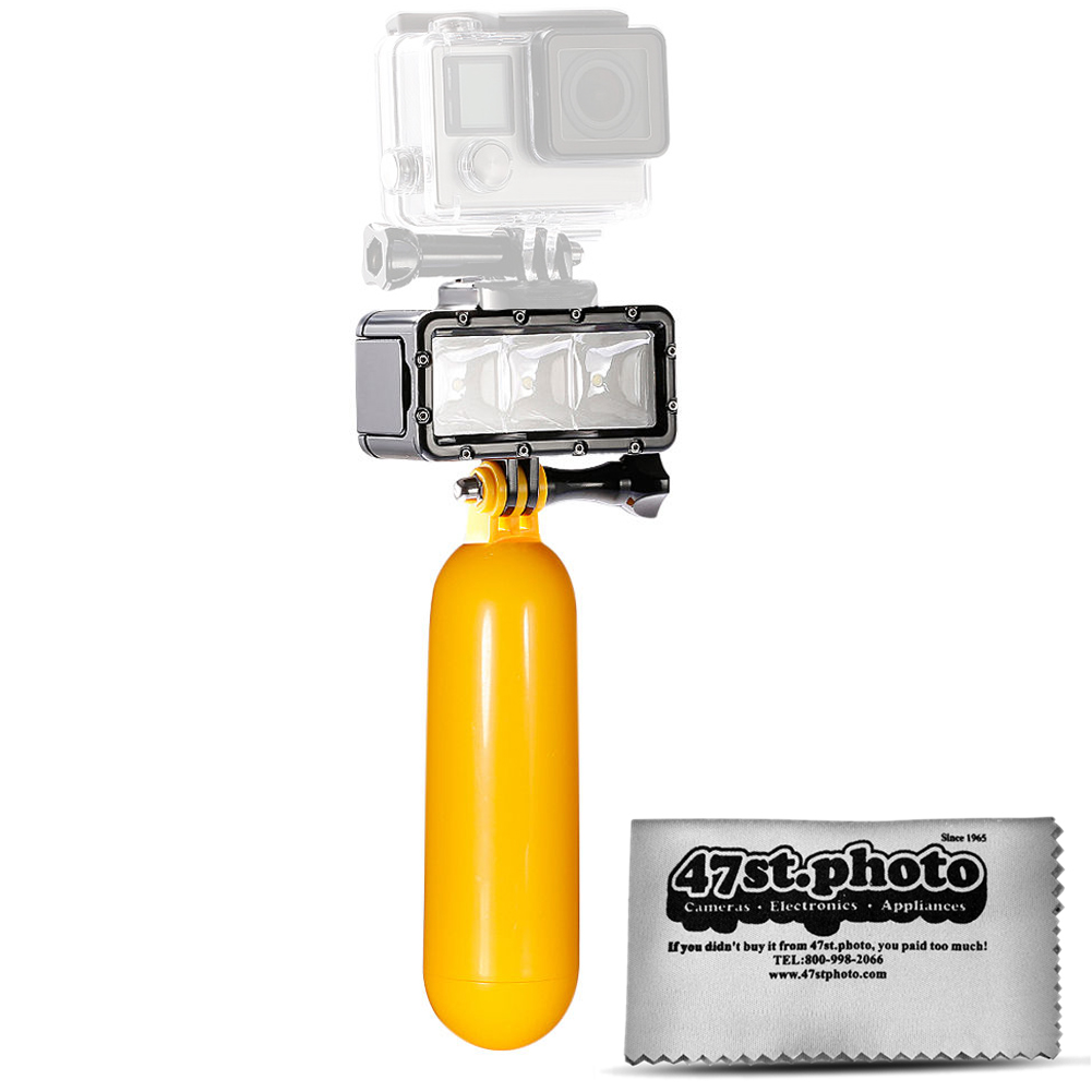 Opteka Surfing Lighting Kit Floating Handle Grip + LED Flash Light for