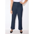 thumbnail image 2 of Catherines Women's Plus Size Petite Straight Leg Ponte Pant, 2 of 5