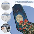 thumbnail image 4 of FOR U DESIGNS Galaxy Moon Mushroom Daisy Print Car Seat Cover Universal Front Seat Protector for Sedans, Quick-Dry & Soft Microfiber Athletic Running Towel Multi-Purpose Yoga Mat, Beach Towel, 4 of 7