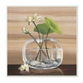 thumbnail image 1 of Stupell Industries White Water Lilies and Lilypad In Vase Still-Life, 12 x 12, Designed by Yuki Ross, 1 of 1