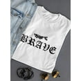 thumbnail image 3 of Japanese Dragon Brave Slogan T-Shirt Women -Image by Shutterstock, Female 4X-Large, 3 of 4