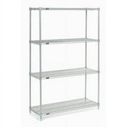 Nexel 14487C Nexel Chrome Wire Shelving, 48W X 14D x 74H
