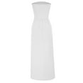 thumbnail image 5 of Endives Women's Shirts Summer Fashion Solid Color One Neck Strapless Waist Long Dress For Women, 5 of 7