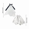 thumbnail image 3 of Eolstice Porch Goose Wedding Outfit Set, Bowknot White Lace Dress Figurine Clothes, Rustic Romantic Summer Bridal Farmhouse Porch Goose Decor Accessories,White, 3 of 8