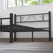 Twin Size Bed Frame, 11.2 Height Classic Metal Bed Frame with Under Bed Storage/No Box Spring Needed,Black