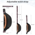 thumbnail image 2 of Holuxer Large Fanny Packs for Women, Fashion Cross Body Waist Pack, Waterproof Belt Bags Crossbody Purses with Adjustable Leopard Print Belt for Travel Running, 2 of 7