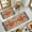 Red Boho, variant on Green Kitchen Rugs and Mats with Rubber Backing Non Skid Washable,2 Pieces Kitchen Mats for Floor Runner Rugs Standing Mat Set (17" Wx30 L 17" Wx 47" L Cactus)