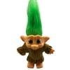 Lucky Troll Dolls,Cute Vintage Troll Dolls Chromatic Adorable for Collections, School Project, Arts and Crafts, Party Favors - 7.5" Tall(Include The Length of Hair) with Wool Clothes. (Coffe