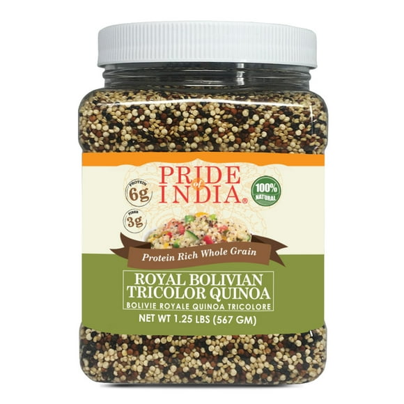 Organic Tri-Color Whole Quinoa (1.5 Lb Jar)