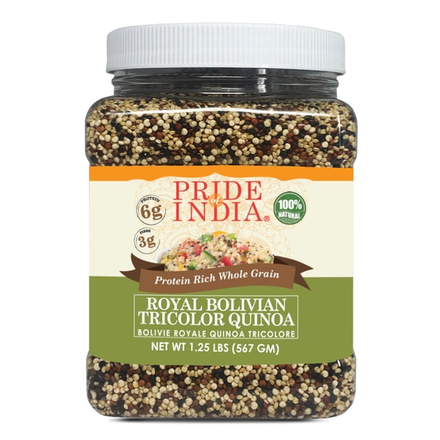 Quinoa Entière Tricolore Biologique (Pot de 1,5 Lb)