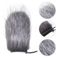 thumbnail image 3 of Shisuyan Acoustically Transparent Microphone Windscreen Artificial Fur 1Pack 4.7In, 3 of 8
