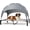Grey, variant on Elevated Dog Bed with Removable Canopy, Portable Dog Cot with Sun Protection Shade Tent, Raised Pet Cooling Cot Bed for Dogs, 60in