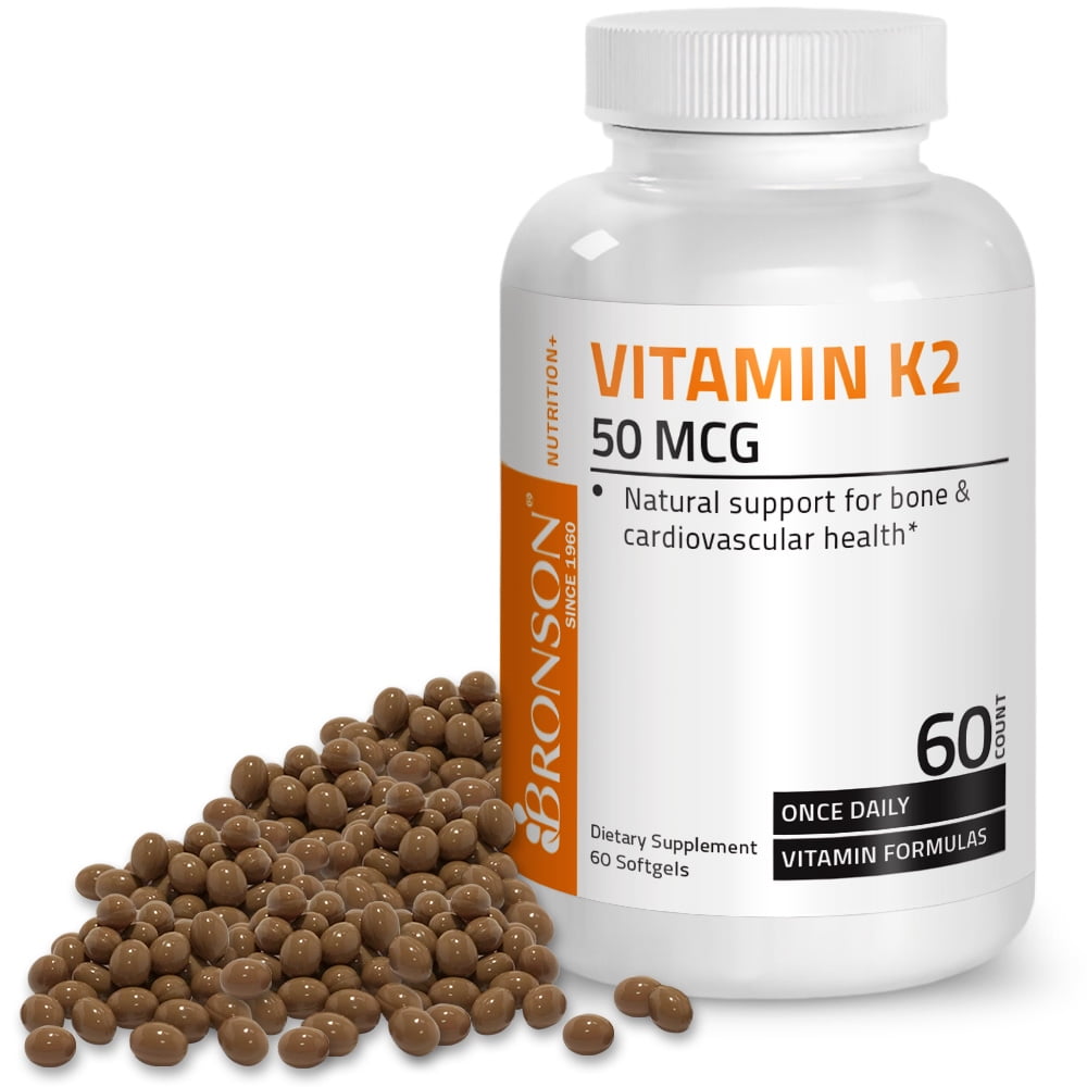 Bronson Vitamin K2 MK7 50mg, 60 Softgels
