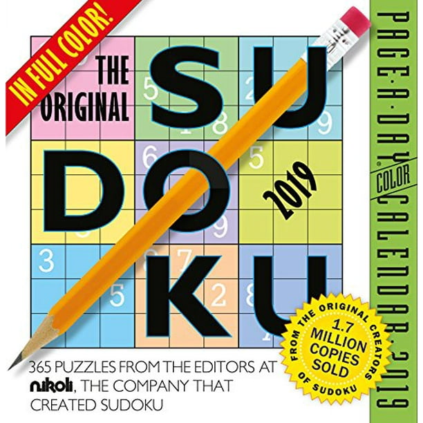 The Original Sudoku PageADay Calendar 2019