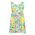thumbnail image 7 of Beollynier Spring Summer Girls Printed Sleeveless Dress with Pockets - Round Neck A-Line Dress for Kids 3-14 Years - Ideal for Casual Outings Parties and Everyday Wear, 7 of 7