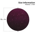 thumbnail image 2 of Lsque Dark Purple Glitter Pattern 4" Drink Coasters Set of 4, PVC Leather Absorbent Coasters, Table Coaster Set Decorative Coffee Cup Coasters Housewarming Gift -Round Shape, 2 of 6