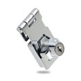 thumbnail image 2 of Cerradura de puerta con candado de seguridad para cajón con llave, adecuado para puertas de cobertizo, cromo brillante de 2,5 pulgadas, 2 of 5