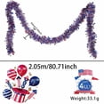 thumbnail image 3 of Independence Day Colorful Star Ribbon Red White Blue Plastic 5-Point Stars Party Decoration for Wreaths, Gift Wrapping, Venue Decor, 1 Ribbon, 3 of 5