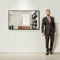 thumbnail image 6 of EVIVA Black 48X30 Inch Modern Framed Bathroom Mirror, 6 of 9