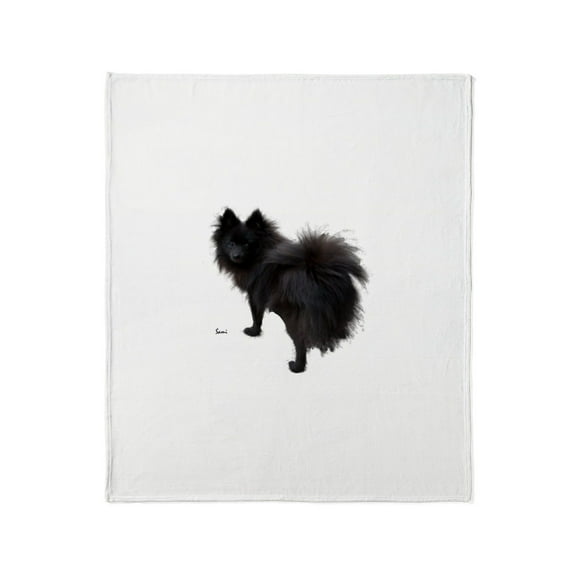 CafePress - Black Pomeranian Throw Blanket - Soft Fleece Throw Blanket, 50"x60" for All Ages