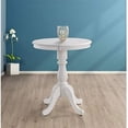 thumbnail image 2 of 30 in. Fairview Round Pedestal Bar Table, White, 2 of 3