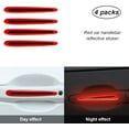 thumbnail image 3 of yeuweold 4PCS Reflective Car Door Handle Protector Stickers, 3D Anti-Scratch Strips for Car Door Handles, Warning Stickers for Handle(Red), 3 of 5