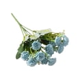 thumbnail image 2 of Light Blue Carnation Artificial Bouquet 12.5 Inch Spring Table Centerpiece Decor For Home Office And Wedding Arrangements, 2 of 7