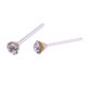 thumbnail image 3 of 20 Pares Aretes Al Por Mayor Con Incrustaciones Diamantes en El Mercado Nocturno Venta Caliente Agujas Hipoalergénicas Plástico en Varias Formas Blancas (2 5 Mm) (empaquetadas en Una Caja Azul), 3 of 8