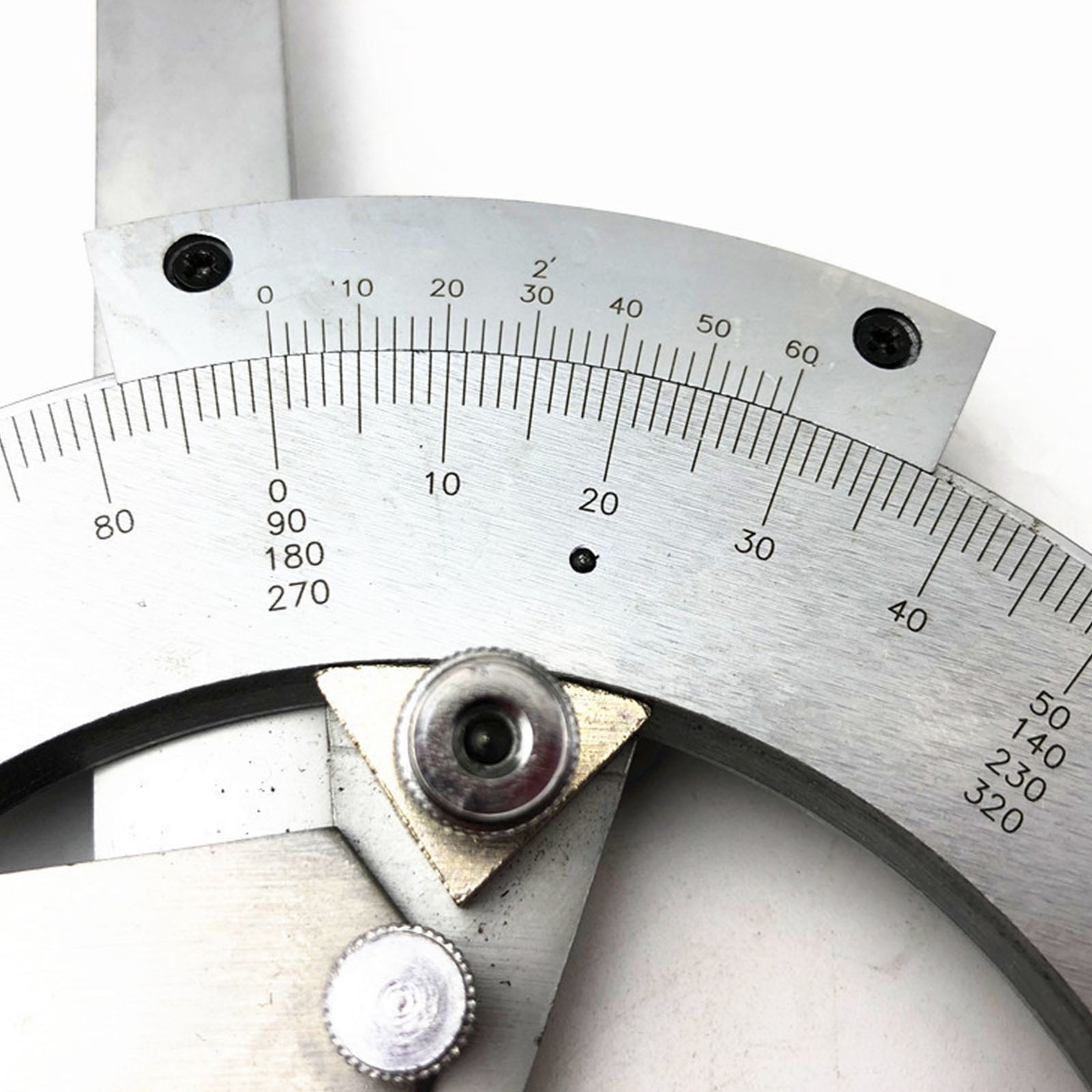 Metal Vernier Bevel Protractor Precisions Angles Finder Rulers Tool 0-320° Angles Measuring Rulers for Woodworking