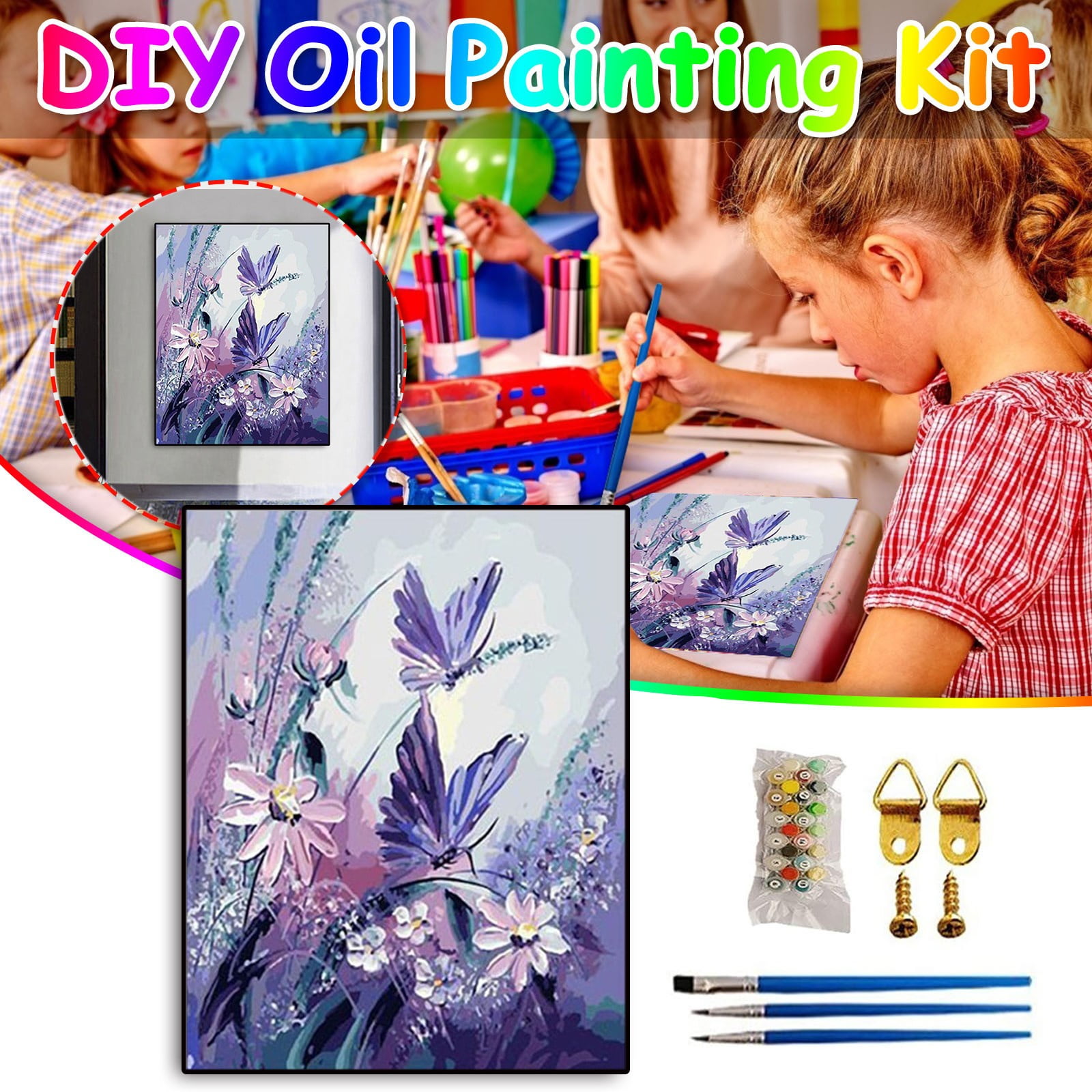 Heiheiup Numbers By Decors Painting Home Picture Coloring Kit By Numbers By  Numbers Diy Home DIY Surrealism Painting