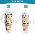 thumbnail image 6 of Yayeee 40oz Stainless Steel Tumbler with Straw and Handle Double-Wall Insulated Travel Water Bottle, Retro Black Stars, 6 of 8