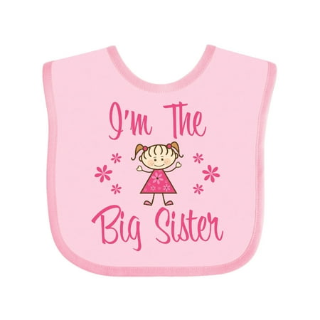 

Inktastic The Big Sister Gift Baby Girl Bib