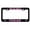 blk/light pink, variant on Born and Raised in Texas Heavy Duty Metal License Plate Frame Personalise/Car Accessories Car Tag Holder Cover (blk/red)