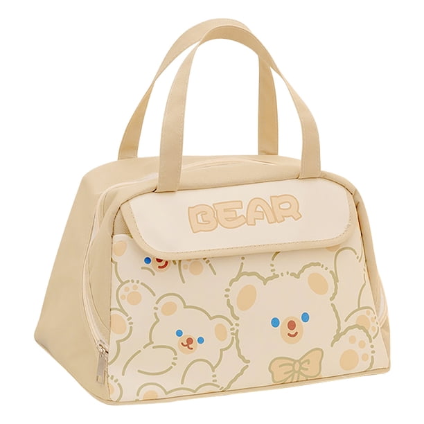 Bolsa de picnic de gran capacidad para exteriores, cesta de picnic para acampar, bolsa de picnic de viaje, bolsa bento portátil, bolsa de aislamiento térmico
