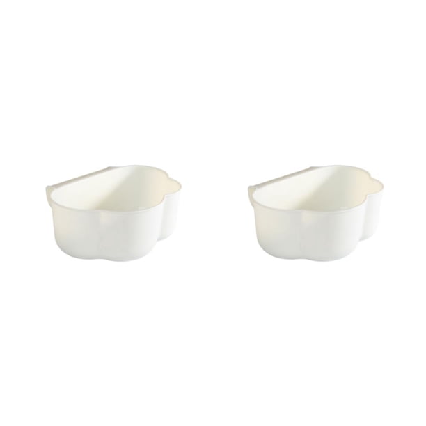 Contenedor de basura Yuarrent simple estéticamente agradable para gabinete de cocina Blanco 2Conjunto