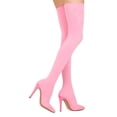 thumbnail image 3 of New Women Alice-1 Stretch Fabric Thigh High Pointy Toe Stocking Stiletto Bo, 3 of 3