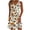 A14 Khaki, variant on Mifsaly Beach Dresses for Women Floral Print Cotton Sleeveless Sundresses V-Neck Home Travel Vacation Summer Mini Dress Relaxed Trendy Outfits