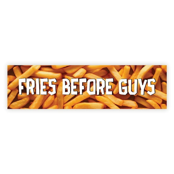 Koyal Wholesale Galentines Day Decorations Banner, Fries Before Guys | Funny & Sarcastic Anti-Valentine's Day Decor