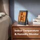 thumbnail image 5 of Higrómetro y termómetro digital, termómetro para invernaderos de interior, higrómetro con pantalla electrónica, monitor de humedad y temperatura, pantalla LCD grande, diseño plegable, marco, 5 of 8