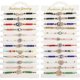 thumbnail image 2 of Pulsera tejida con cuentas de aceite y gota de diamante de aleación, juego de 12 pulseras sencillas, 2 of 5