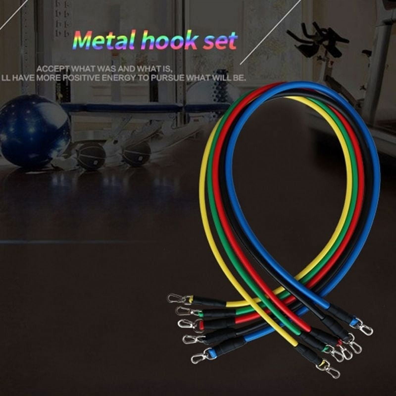 11pcs/set Latex Resistance Bands Exercise Fitness Pull Rope Weight Loss  Equipment - Multi - Bed Bath & Beyond - 31457068