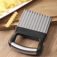 thumbnail image 4 of Crinkle Cutter, Stainless Steel Potato Chipper Suitable for Fruits and Vegetables, 4 of 6