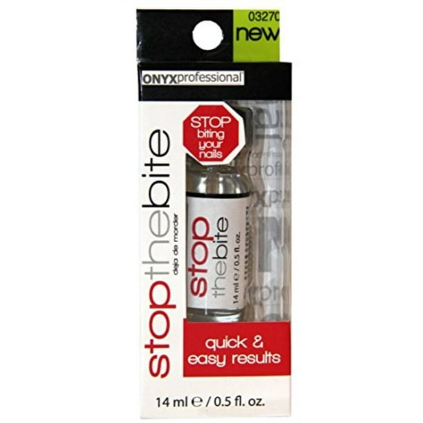 onyx professional "stop the bite" nail biting & thumb sucking deterrent polish 0.5 fl oz helps