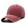 thumbnail image 1 of Gash Hao Unisex Vintage Washed Distressed Baseball-Cap Twill Adjustable Dad-Hat, 1 of 5