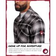 thumbnail image 3 of CANADA WEATHER GEAR Men's Flannel Shirt - Casual Button Down Long Sleeve Sweatshirts for Men (M-XXL), 3 of 7