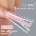 thumbnail image 4 of Sandwich Nail Dual Forms, Coffin Top & Bottom for Builder Gel 256 Pcs Reusable Nail Forms Guide Lines Nail Mold for Nails Extension,Salon & Home DIY Nail Art Tools, 4 of 4