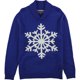 thumbnail image 1 of Club Room suéter de copo de nieve para hombre, azul, pequeño, 1 of 1