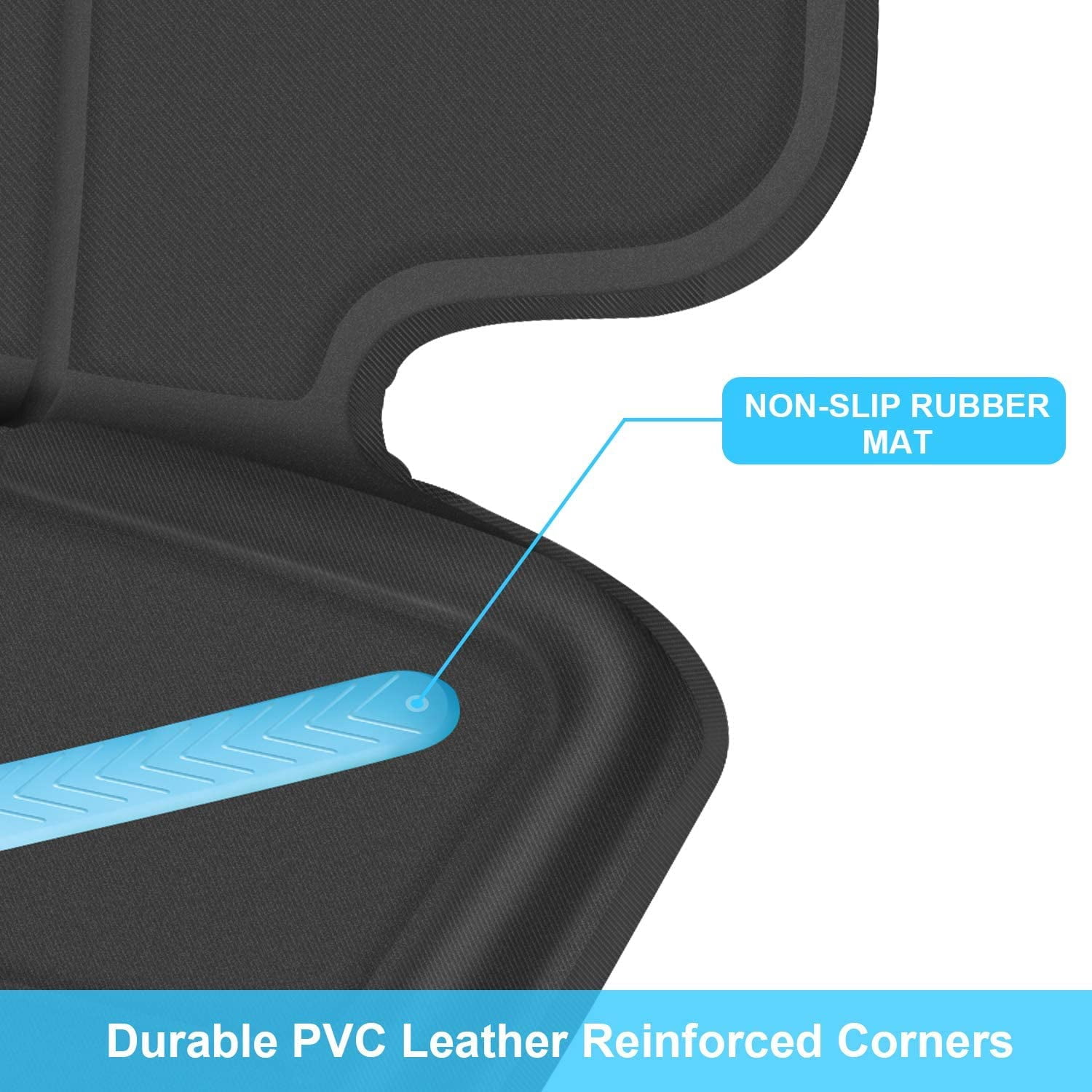 Car Seat Protector for Baby Child Car Seats, Auto Seat Cover Mat for Under Carseat to Protect Automotive Vehicle Leather and Cloth Upholstery - Waterproof and Dirt Resistant
