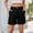 72#Black, variant on Dwaogom Women New Fashion Button Zipper Pockect Solid Pants 1/2 Casual Pants Half Shorts Pants Boys Snow Pants Valentines Day Leggings